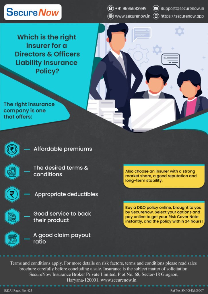 Right Insurance Company To Buy D&O Insurance