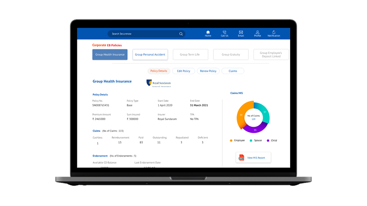 Employee Benefit Dashboard